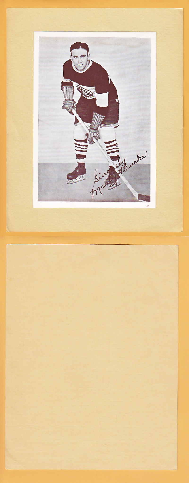 1935-40 CROWN BRAND PHOTO #69 MARTY BURKE photo 1935-40 CROWN BRAND PHOTO #69 MARTY BURKE photo